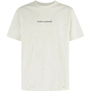 Purple Brand, Heren, Tops, Wit, Maat: S Jersey,