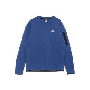 Nike Lichtgewicht Crewneck Sweatshirt - Sportswear Tech Fleece , Blue , Heren , Maat: L