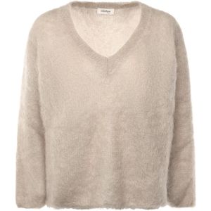 Ottod'Ame, Dames, Truien, Beige, Maat: XS Mohair,