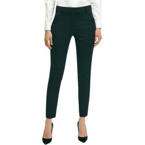 Brooks Brothers, Dames, Broeken, Zwart, Maat: L Wol,