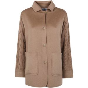 Max Mara, Dames, Mantels, Bruin, Maat: M
