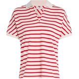 Tommy Hilfiger - Relaxed Poloshirt - Beige - Dames - Katoen