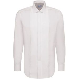 Seidensticker - Gala Uni - Smokingoverhemd - Wit - Lange Mouwen - Kentkraag