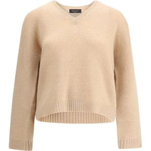 Fabiana Filippi, Dames, Truien, Beige, Maat: M Kasjmier,
