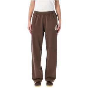 Sporty & Rich, Dames, Broeken, Bruin, Maat: S Katoen,