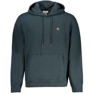 Calvin Klein, Heren, Sweatshirts & Hoodies, Blauw, Maat: S Katoen,