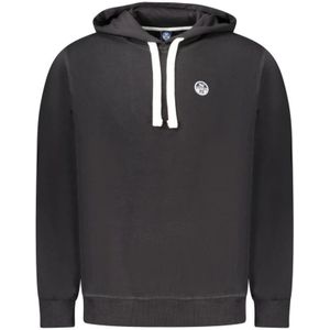 North Sails, Heren, Sweatshirts & Hoodies, Zwart, Maat: M Katoen,