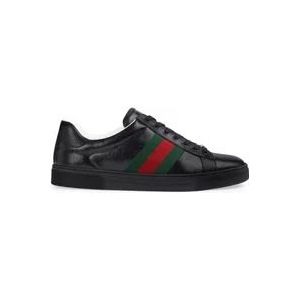 Gucci Klassieke GG Canvas Sneakers , Black , Heren , Maat: 39 EU
