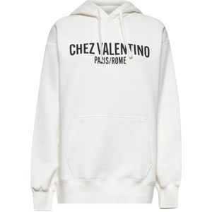 Valentino - Hoodie - Ivoor - 100% Katoen - Losse Pasvorm