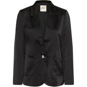 Cream, Dames, Jassen, Zwart, Maat: XS Leer,