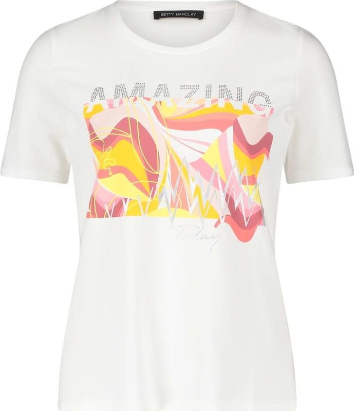 Betty Barclay - Basic Shirt - Egaal - Licht Getailleerd - Ronde Hals