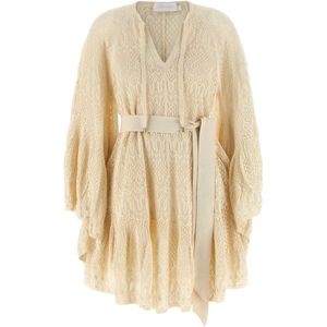 Zimmermann, Dames, Jurken, Beige, Maat: 2XS Katoen,
