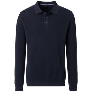 Casa Moda - Polo Lange Mouw - Donkerblauw