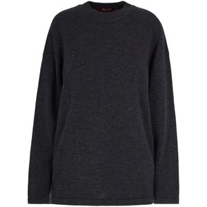 Max Mara Studio, Dames, Truien, Grijs, Maat: S Wol,