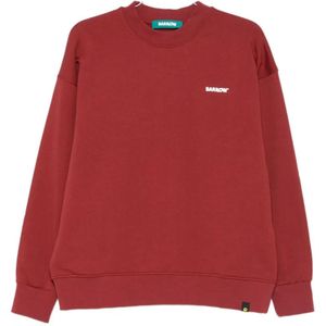 Barrow, Heren, Sweatshirts & Hoodies, Rood, Maat: L Katoen,