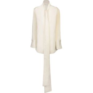 Givenchy, Dames, Blouses & Shirts, Beige, Maat: XS Zijde,