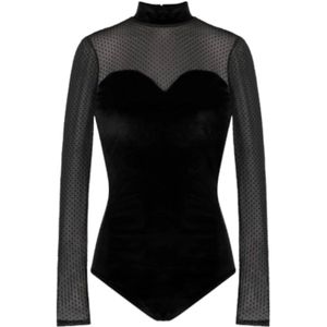 NAF Naf, Dames, Tops, Zwart, Maat: M Poliester,