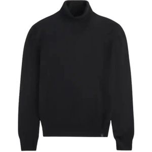 Fay, Heren, Truien, Zwart, Maat: S Wol,