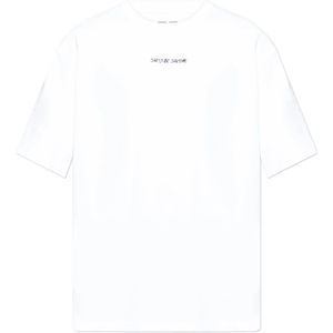 Samsøe Samsøe, Heren, Tops, Wit, Maat: XS Katoen,