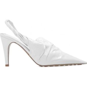 Bottega Veneta, Dames, Schoenen, Wit, Maat: 39 1/2 EU Leer,