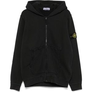 Stone Island, Heren, Sweatshirts & Hoodies, Zwart, Maat: XL