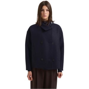 Harris Wharf London, Dames, Jassen, Blauw, Maat: M Wol,