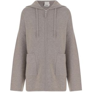Allude, Dames, Sweatshirts & Hoodies, Beige, Maat: S Wol,
