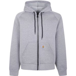 Carhartt Wip, Heren, Sweatshirts & Hoodies, Grijs, Maat: M Leer,