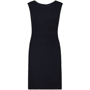 Vera Mont - Glitter Cocktailjurk - Blauw - Met Plooien