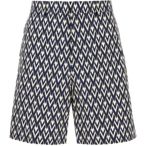 Valentino Garavani, Heren, Korte broeken, Blauw, Maat: S Denim,