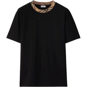 Burberry, Heren, Tops, Zwart, Maat: XL