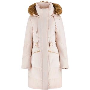Guess - Fatema Belted Puffer W5Bl 45 Wgjr 2 - Damesjas - Wit