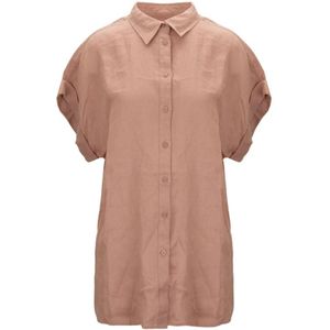 Ralph Lauren, Dames, Blouses & Shirts, Roze, Maat: L Linnen,