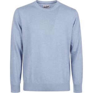 MC2 Saint Barth, Heren, Sweatshirts & Hoodies, Blauw, Maat: S Wol,