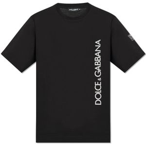 Dolce & Gabbana, Heren, Tops, Zwart, Maat: XS Katoen,
