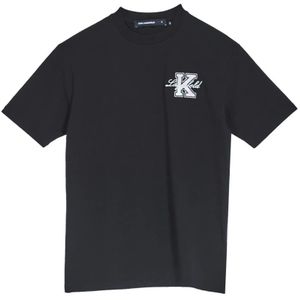 Karl Lagerfeld, Heren, Tops, Zwart, Maat: M Katoen,