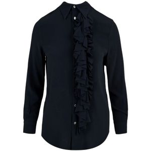 Douuod Woman, Dames, Blouses & Shirts, Blauw, Maat: 2XS