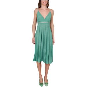 Liu Jo, Dames, Jurken, Blauw, Maat: S Jersey,