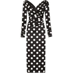 Dolce & Gabbana, Dames, Jurken, Veelkleurig, Maat: S Satijn,