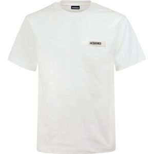 Jacquemus, Heren, Tops, Wit, Maat: M Katoen,