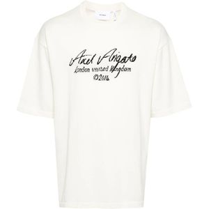 Axel Arigato, Heren, Tops, Wit, Maat: M Katoen,