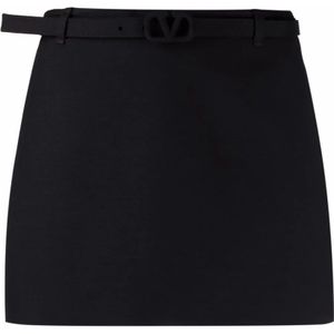 Valentino, Dames, Rokken, Zwart, Maat: XS Zijde,