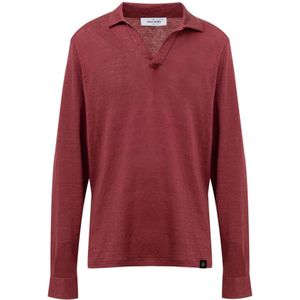 Gran Sasso, Heren, Truien, Rood, Maat: L Linnen,