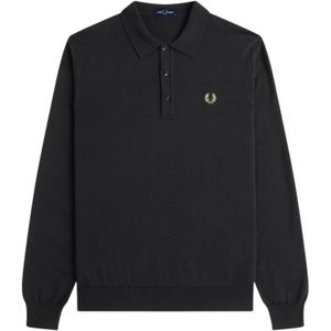 Fred Perry, Heren, Tops, Zwart, Maat: S Katoen,