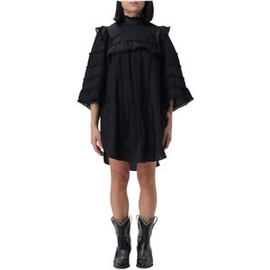 Isabel Marant, Dames, Jurken, Zwart, Maat: S Katoen,