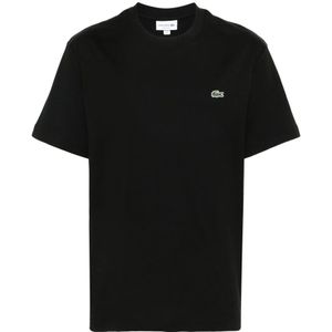 Lacoste, Heren, Tops, Zwart, Maat: S Katoen,