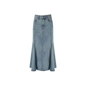 Ganni Denim Skirts , Blue , Dames , Maat: M