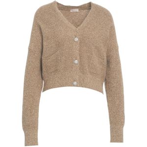 Liu Jo, Dames, Truien, Beige, Maat: M