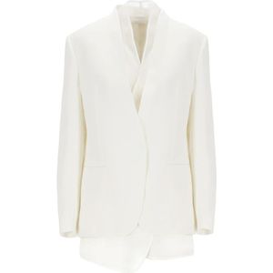 Brunello Cucinelli, Dames, Jassen, Wit, Maat: S Viscose,