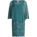 Vera Mont - Cocktailjurk - Smaragd - Asymmetrische Zoom - Halve Mouw